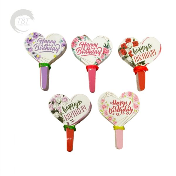 Happy Birthday ITC Paper Tag Cake Topper 100Pcs - Image 3