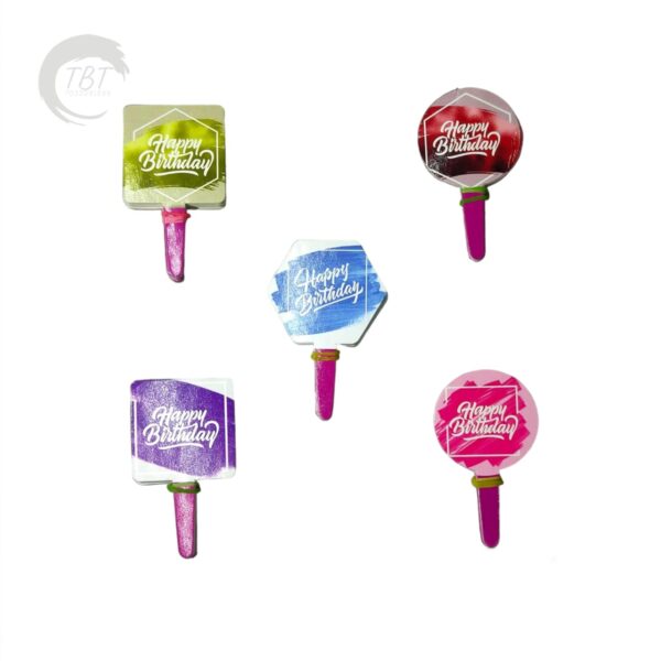 Happy Birthday ITC Paper Tag Cake Topper 100Pcs - Image 6