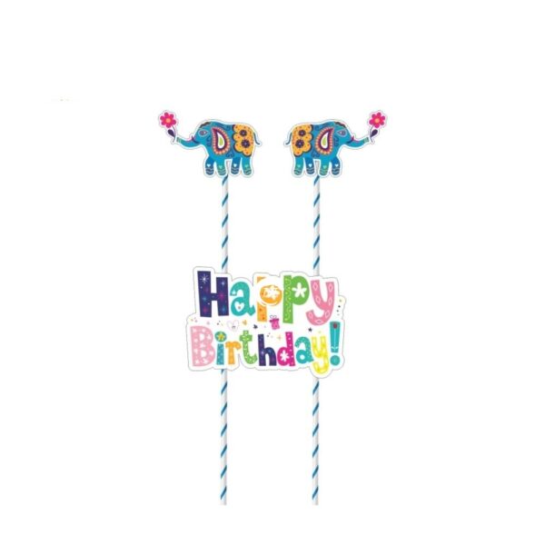 elephant-theme-happy-birthday-paper-cake-topper