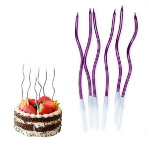 metallic-pink-twisty-long-spiral-candles-with-stand-pack-of-6-pcs