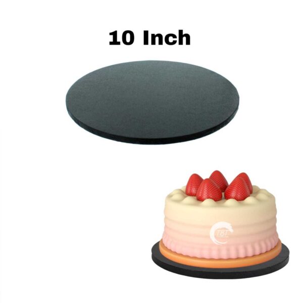 round-black-drum-board-cake-drum-base-10-inch
