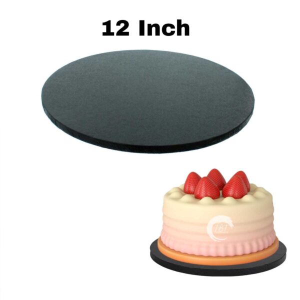 round-black-drum-board-cake-drum-base-12-inch