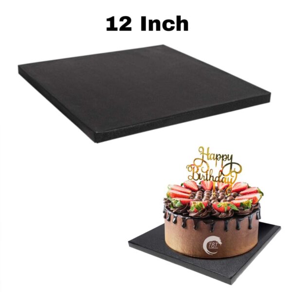 square-black-drum-board-cake-drum-base-12-inch