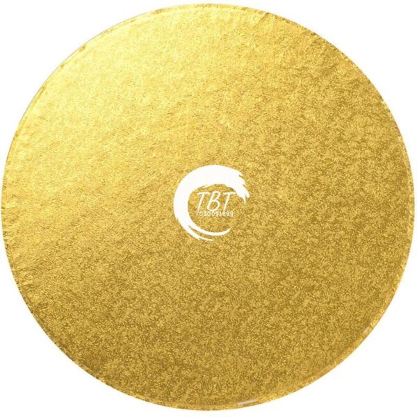 Round Golden Drum Board/Cake Drum Base 14 Inch - Image 3