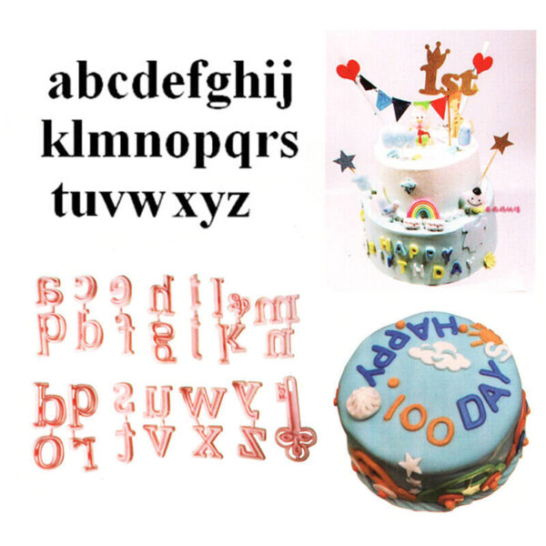 Lowercase Alphabet Cookie Fondant Cutter - Image 3