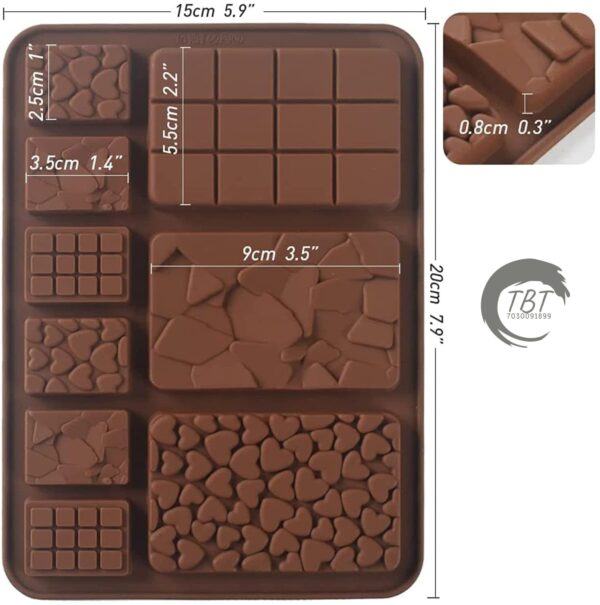 9 In 1 Mini Silicone Chocolate Mold - Image 2