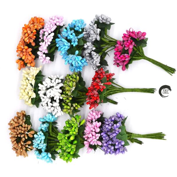 Artificial Pollen Flower Baby Pink - Image 4