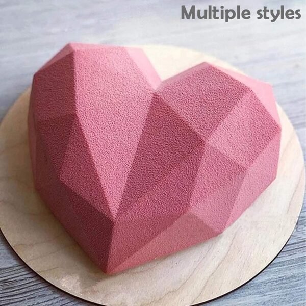 8 Cavity Heart Shape 3D Silicone Mold - Image 8
