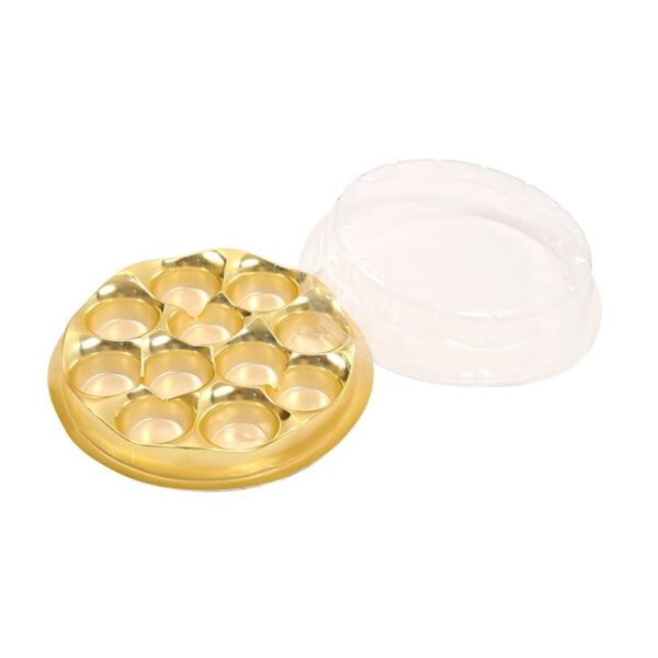 11 Cavity Modak Packing Round Shape Modak PVC Box - Image 5