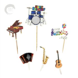 musical-instruments-paper-theme-topper-set