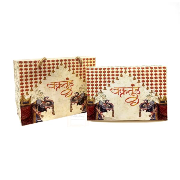 Ganesh Chaturthi Festival Special Mittai Sweets Packing Box And Bag Combo.