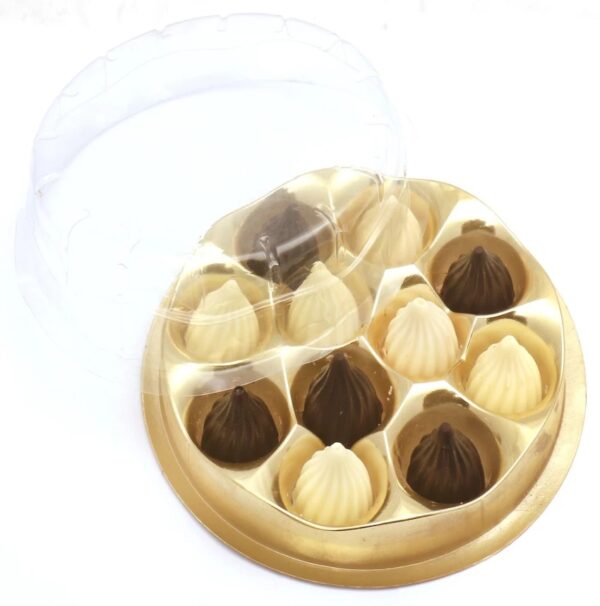 11 Cavity Modak Packing Round Shape Modak PVC Box - Image 2