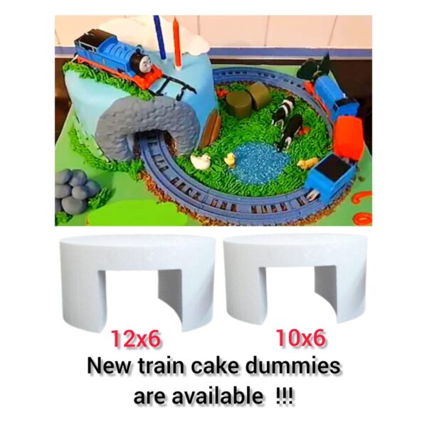 Tunnel Train Dummy For Designer Cake To Make Train Look Cake Size - 12X6 Inch - Image 3