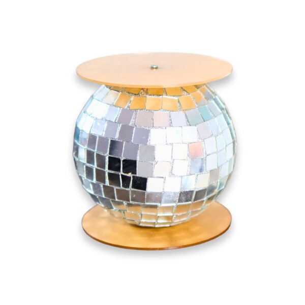 Disco Ball Cake Spacer For Cake and Cupcake Decoration B : 6 Inch X H: 6 Inch - Image 3