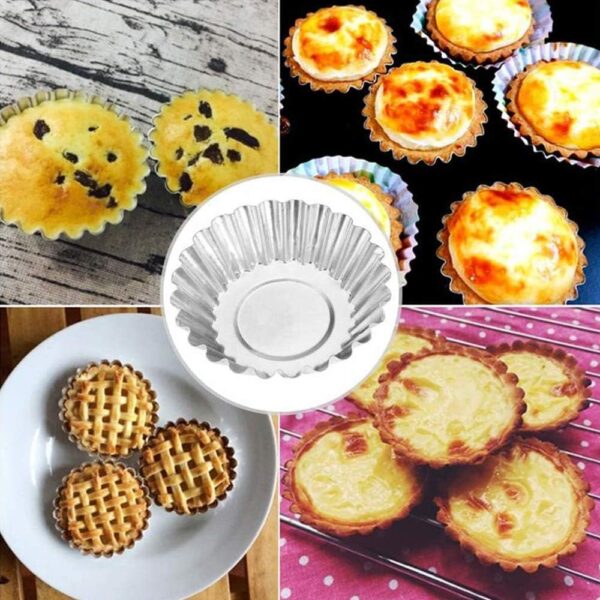 Aluminium Tart Cupcake jelly Mold (6cm x 6cm x 2.5ht) - Image 5