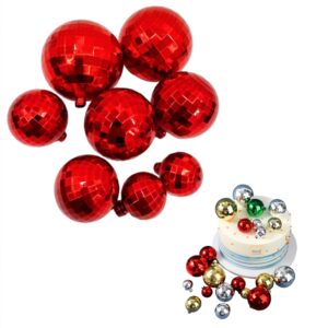 plastic-red-faux-disco-balls-topper-for-cake-decoration-12-pcs-pack