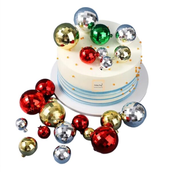 plastic-golden -faux-disco-balls-topper-for-cake-decoration-12-pcs-pack