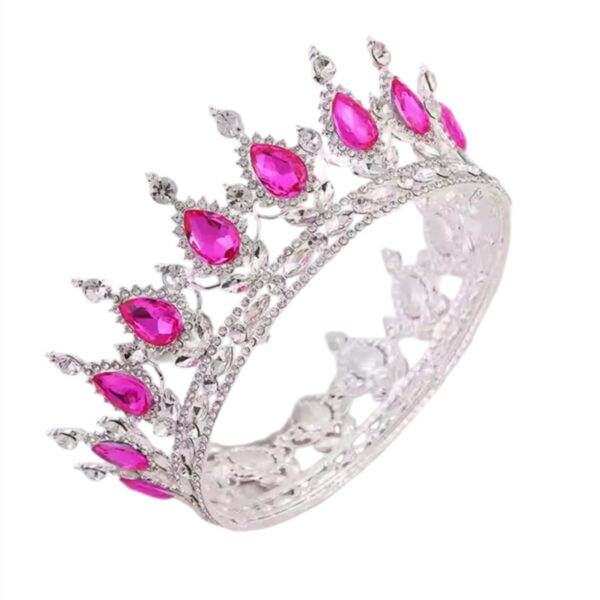 silver-metal-tiara-gorgeous-crystal-crown-princess-cake-decoration-3