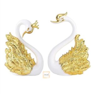 2-pcs-gold-wings-swan-toy-cake-topper