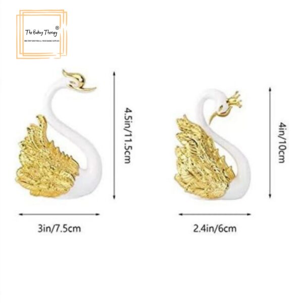 2-pcs-gold-wings-swan-toy-cake-topper