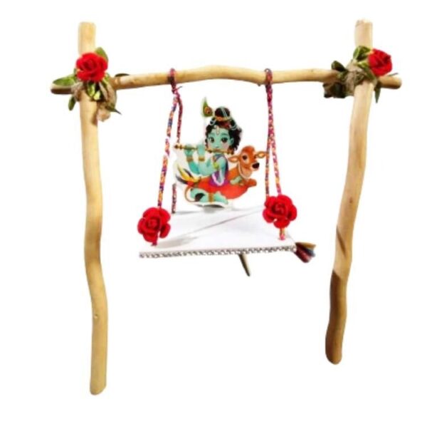 Wooden Swing With Acrylic Plate Topper - Image 2