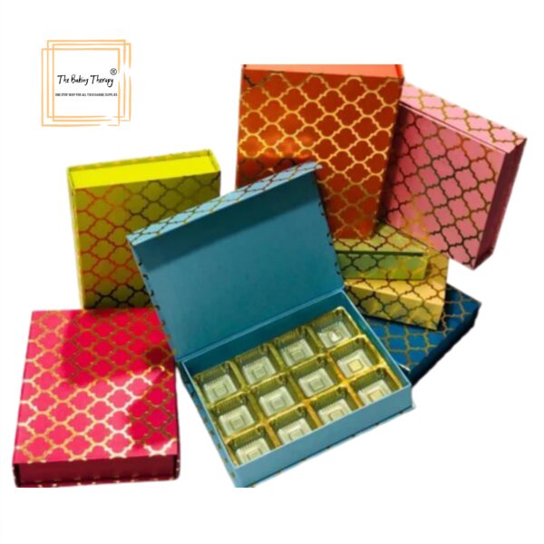 12 Cavity Foldable Rigid Chocolate Box With Magnetic Flap #2 - Image 5