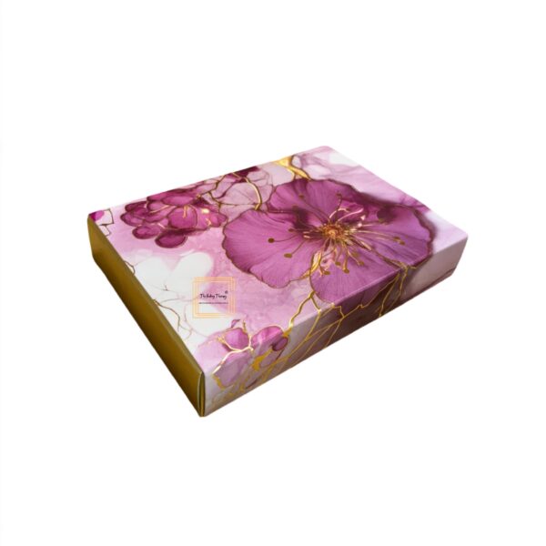 6 Cavity Hard Floral Chocolate Box Without Cavity - #2 - Image 3