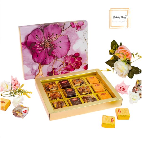 12 Cavity Hard Floral Chocolate Box Without Cavity - #1 - Image 2