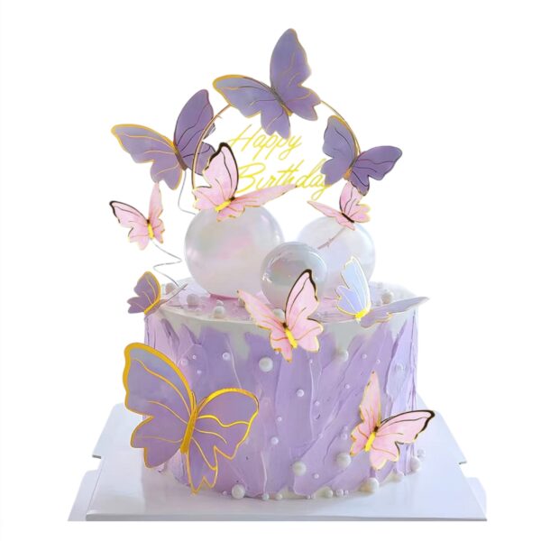 4 Mix Sizes White Transparent Crystal Balls Cake Decoration Topper (Pack Of 12 Pcs) - Image 3