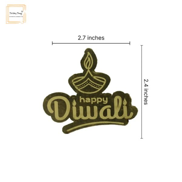 Happy Diwali Acrylic Diwali Gift Decoration Tag ( Pack Of 10 Pcs ) #4 - Image 2