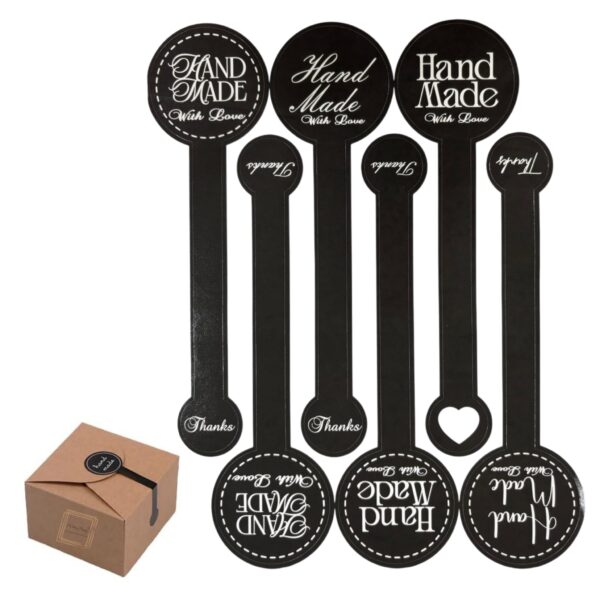hand-made-long-stickers-for-jars-cookies-hamper-cake-box-black-stickers-12-pcs-pack