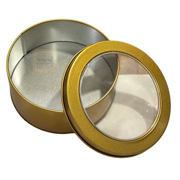 round-golden-metal-dream-tin-window-gift-box