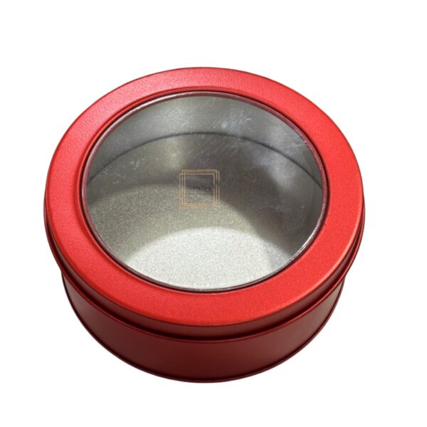 round-red-metal-dream-tin-window-gift-box