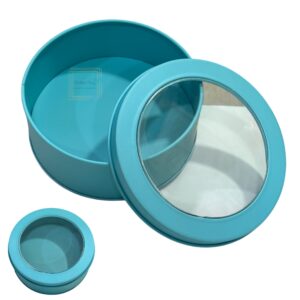 round-blue-metal-dream-tin-window-gift-box