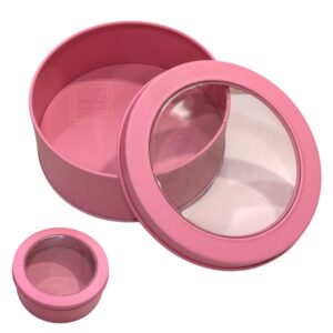 round-pink-metal-dream-tin-window-gift-box