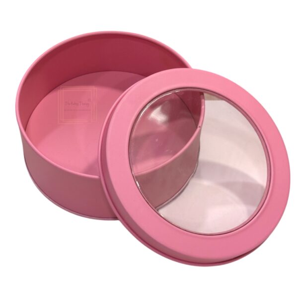 round-pink-metal-dream-tin-window-gift-box