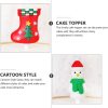 Christmas Santa Shoes Mini figurine Cake Topper - Image 2