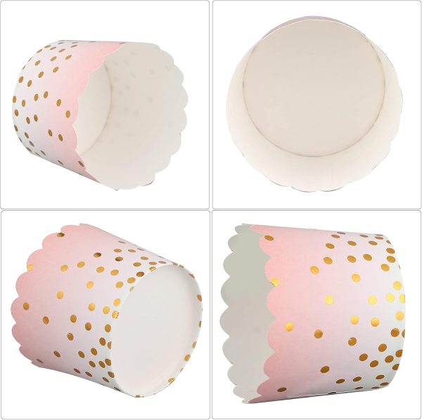Golden Foil Print Bake And Serve Cupcake Muffin Liners Mold (Pack Of 50 Pcs) - Image 7