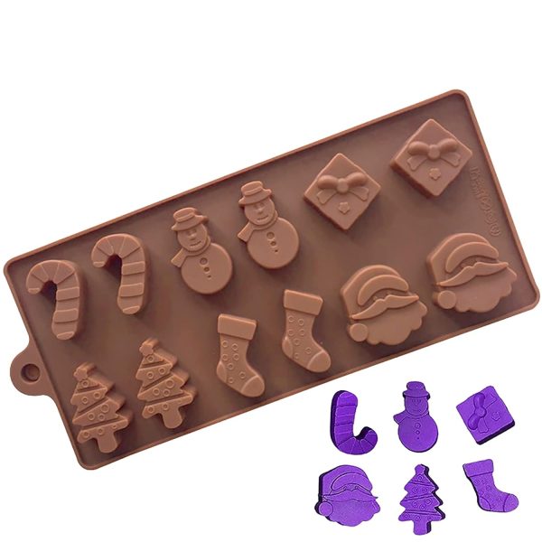 Christmas Celebration Silicone Chocolate Mold - Image 3