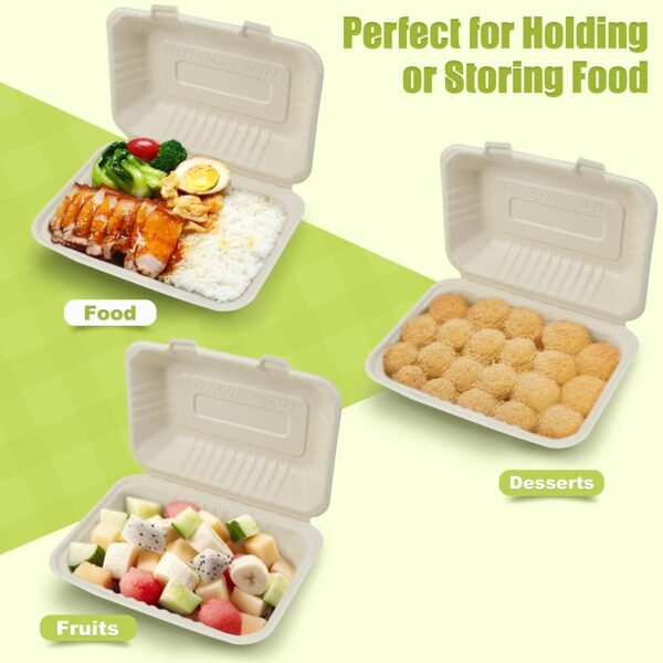 Disposable Carry Food Container 600ml ( Pack Of 10 Pcs ) - Image 4