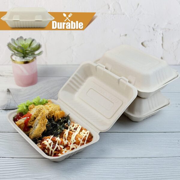 Disposable Carry Food Container 600ml ( Pack Of 10 Pcs ) - Image 2
