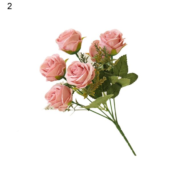 Rose Artificial Flower Bunch For Cake Decoration - (1 Bunch) - Image 7