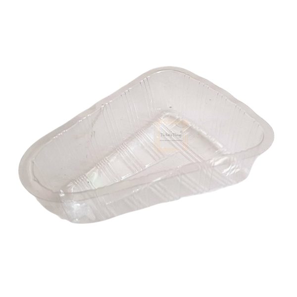 Transparent Plastic Triangle Pastry Pacakging Tray ( Pack Of 100 Pcs ) - Image 2