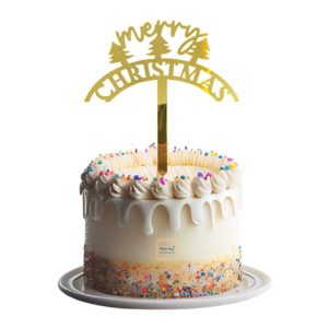 Christmas Black Acrylic Cake Topper #14