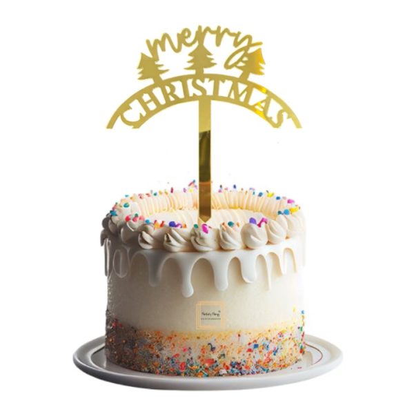 Christmas Black Acrylic Cake Topper #14