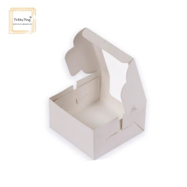 1 Pc Single Brownie Box White ( Pack Of 10 Pcs ) - Image 2