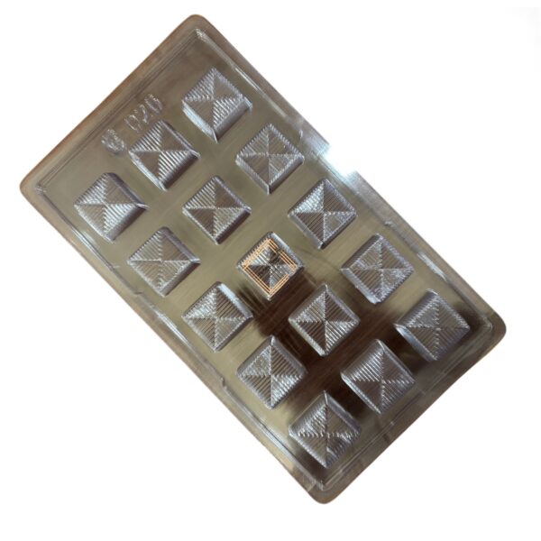 15 Cavity Square Chocolate PVC Mold - Image 2