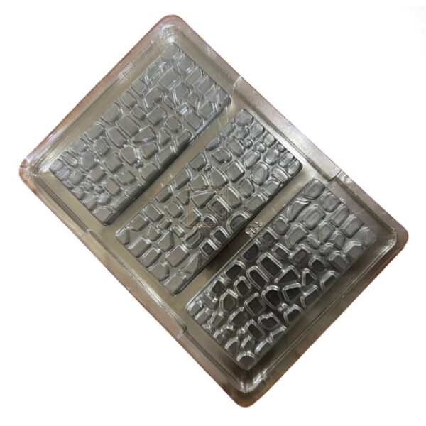 brick-wall-shaped-bar-chocolate-pvc-mold