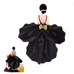 woman-back-silk-gauze-black-skirt-wedding-cake-topper