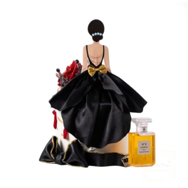 woman-back-silk-gauze-black-skirt-wedding-cake-topper